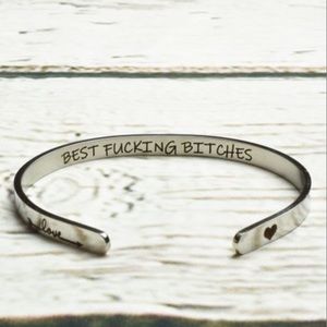 Silvertone Best B*tches Cuff